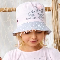 Detské čiapky - klobúčiky - letné - dievčenské - model - 3/331 - 52 cm